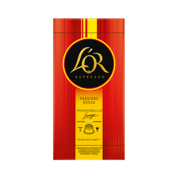 LOR Espresso Passione Rossa Maranello Lungo 8, Nespresso ­kompatibel, 10 Aluminium ­Kaffeekapseln, 52g
